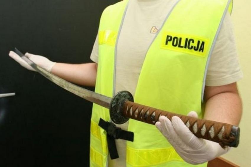 Replika miecza samurajskiego / fot. Prokuratura Okręgowa w Jeleniej Górze