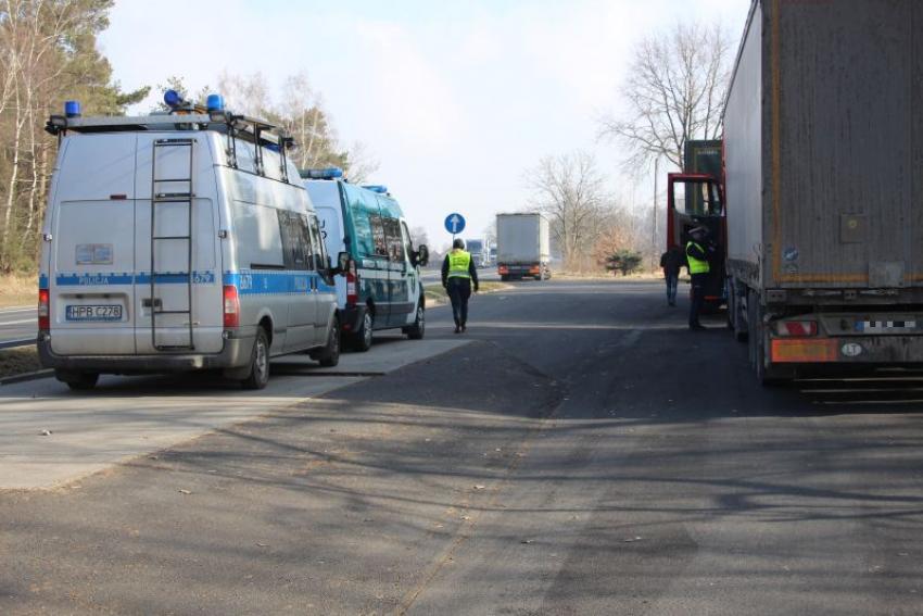 Wspólne działania policji i funkcjonariuszy Inspekcji Transportu Drogowego. | fot.: KPP Zgorzelec