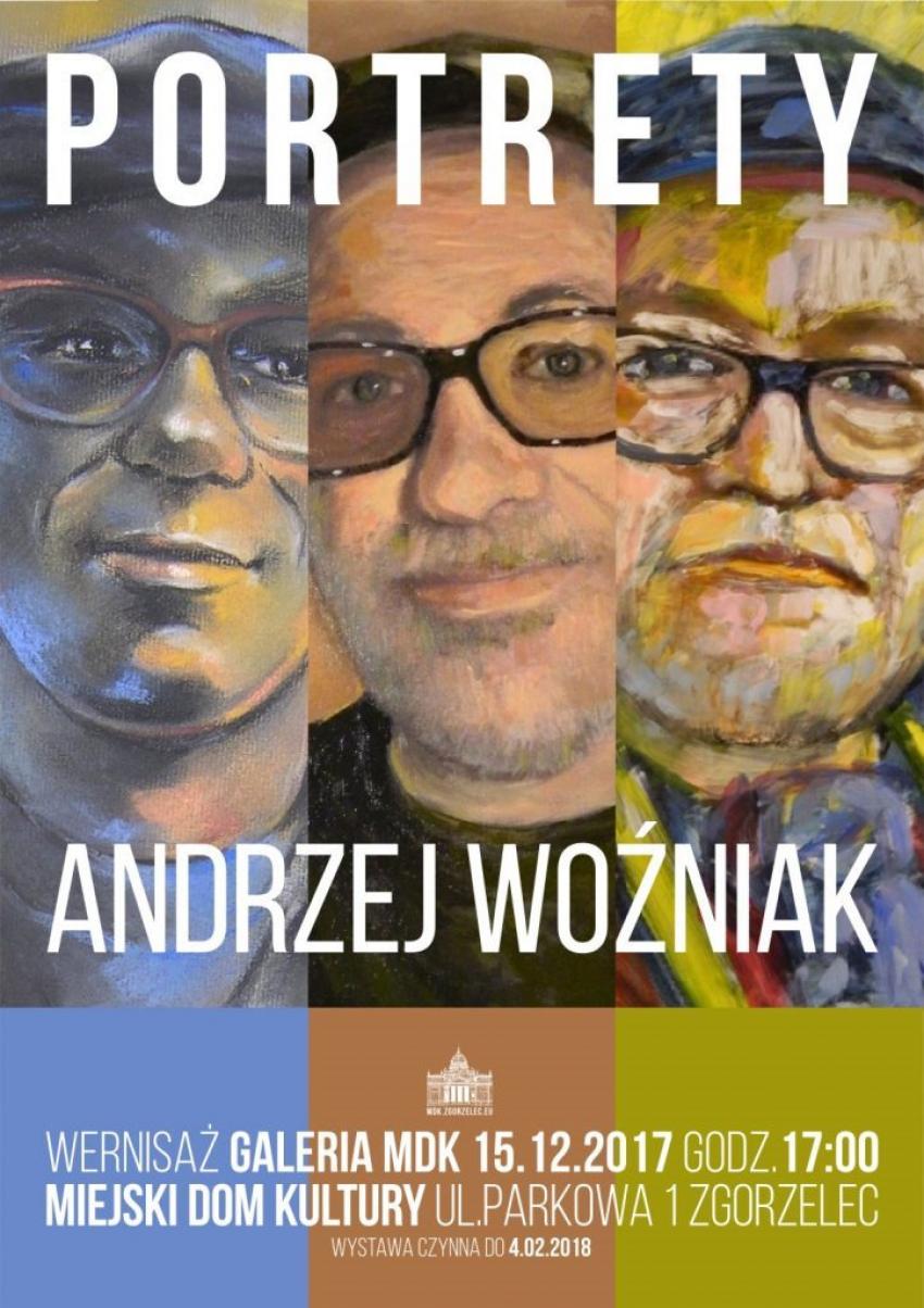 Miejski Dom Kultury w Zgorzelcu zaprasza na wernisaż prac Andrzeja Woźniaka pt. "Portrety" | materiały prasowe MDK Zgorzelec
