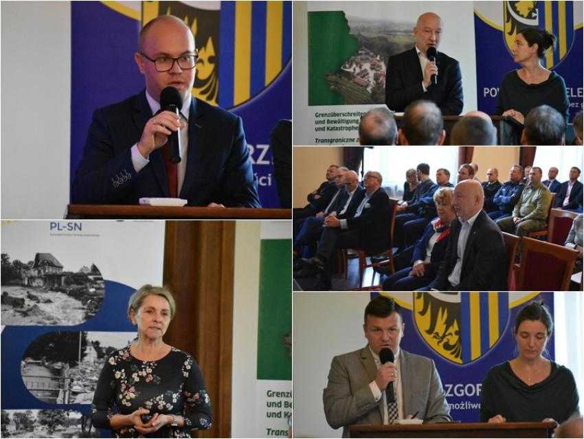Konferencja podsumowująca projekt "Transgraniczne zapobieganie i zwalczanie powodzi" / fot. Starostwo Powiatowe w Zgorzelcu