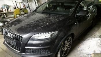Audi Q7 zostało skradzione na terenie Jeleniej Góry | fot.: KPP Zgorzelec