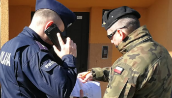 Wspólny patrol policjanta i żołnierza / fot. KPP Zgorzelec