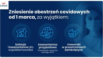 Zniesienie obostrzeń covidowych od 1 marca 2022 r.
