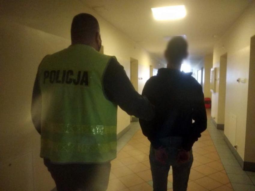 Zatrzymany przez zgorzeleckich policjantów mężczyzna podejrzany o stalking / fot. KPP Zgorzelec