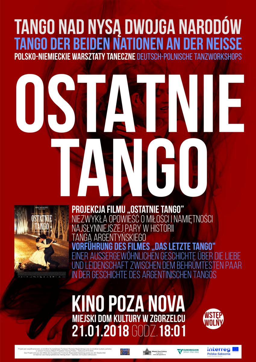 W niedzielę w kinie Poza Nova w Miejskim Domu Kultury odbędzie się seans filmu pt. "Ostatnie tango" | materiały prasowe
