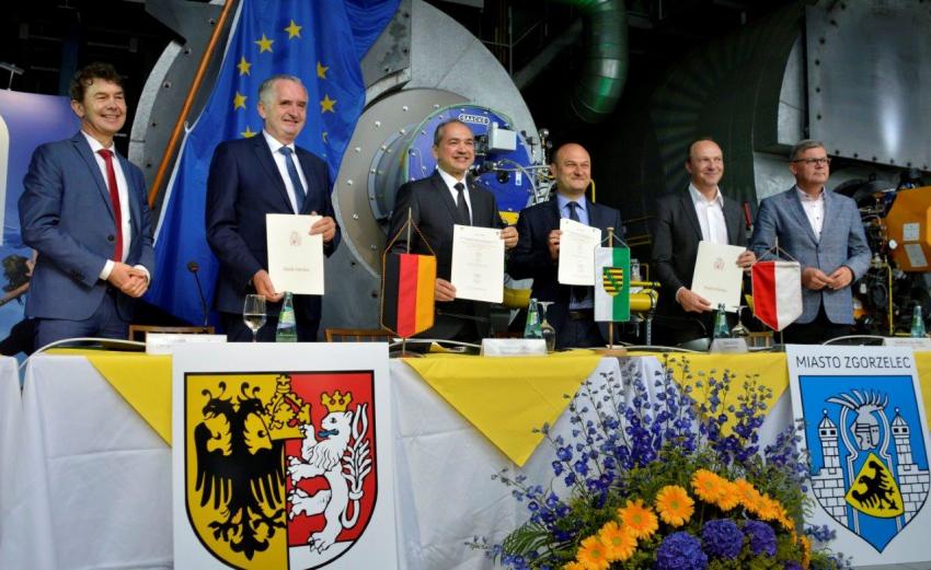 Podpisanie listu intencyjnego ws. połączenia sieci ciepłowniczych Görlitz i Zgorzelca (9 lipca 2020 r.)