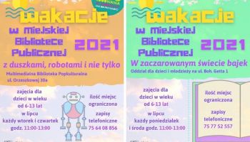 Wakacje 2021 z Miejską Biblioteką Publiczną w Zgorzelcu
