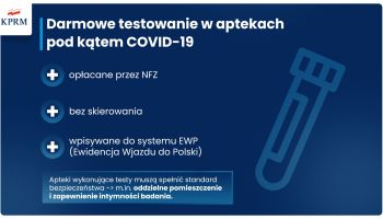 Darmowe testy antygenowe w aptekach / grafika: gov.pl