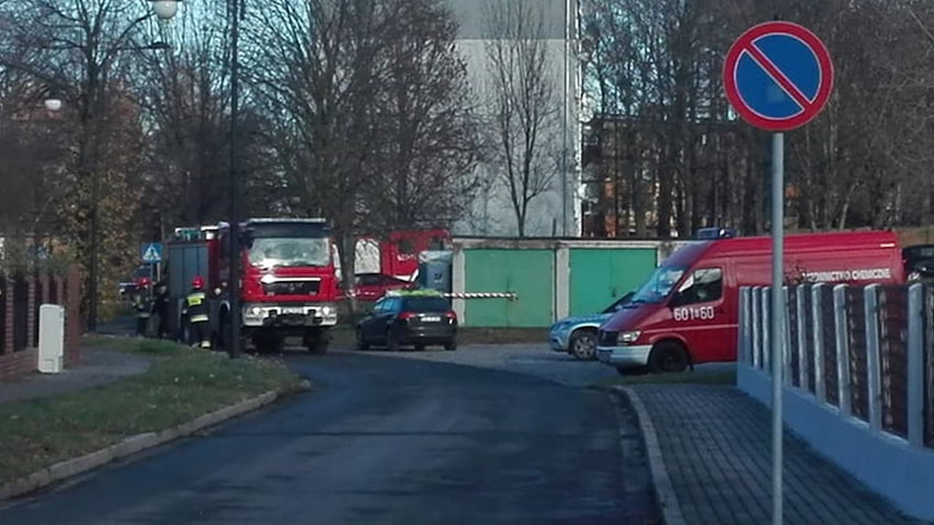 Przy ul. Karłowicza w Zgorzelcu uszkodzono gazociąg.