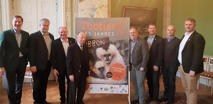 Dyrektor Naszego Zoo Goerlitz-Zgorzelec Dr Sven Hammer podczas inauguracji projektu Zwierzę Roku 2019 / fot. www.zoo-goerlitz.de