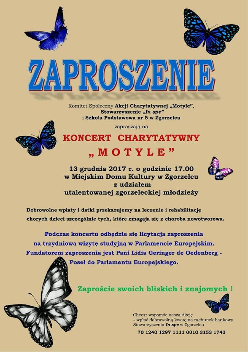 Koncert charytatywny "Motyle" 2017.