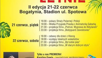 Bogatyńskie Kino Letnie 2019 - program