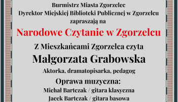 Zapraszamy na Narodowe Czytanie