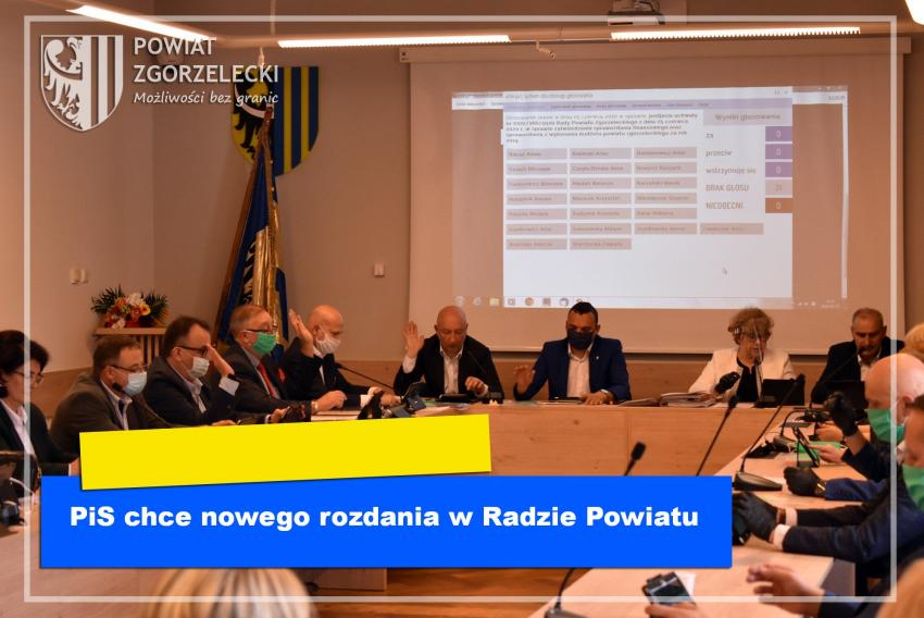 PiS chce nowego rozdania w Radzie Powiatu Zgorzeleckiego
