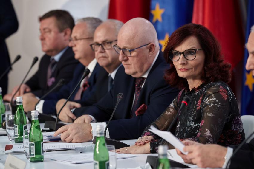 Wybory do Sejmu i Senatu 2019: konferencja Państwowej Komisji Wyborczej z 14 października / fot. PKW