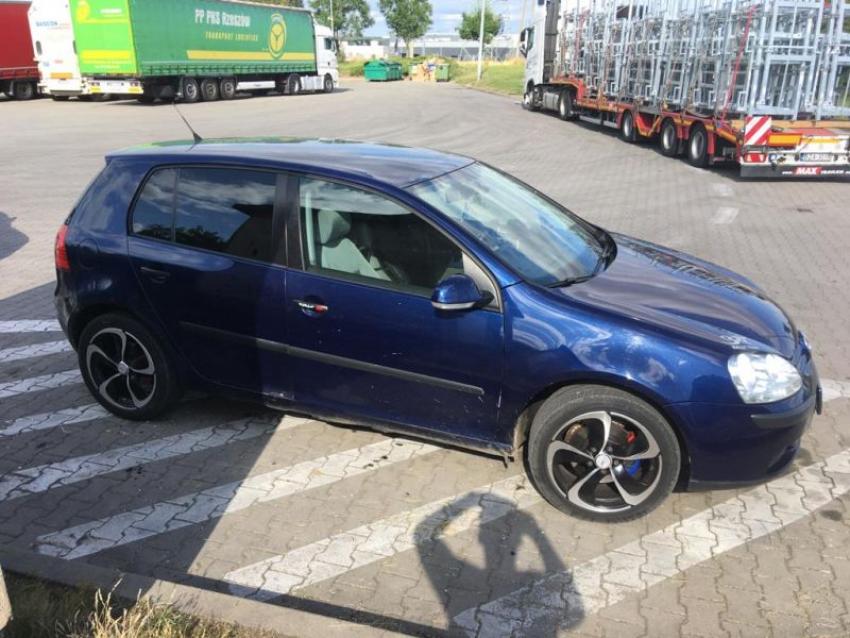 Skradziony w Czechach Volkswagen / fot. KPP Zgorzelec