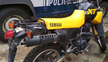 Skradziony w Görlitz motocykl marki Yamaha XT 350 (fot.: KPP Lubań)