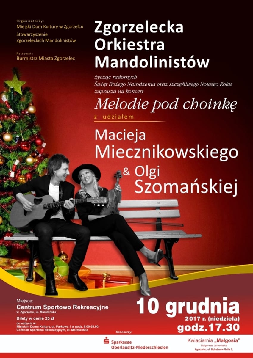 Gośćmi zgorzeleckich mandolinistów będą w tym roku Olga Szomańska i Maciej Miecznikowski.