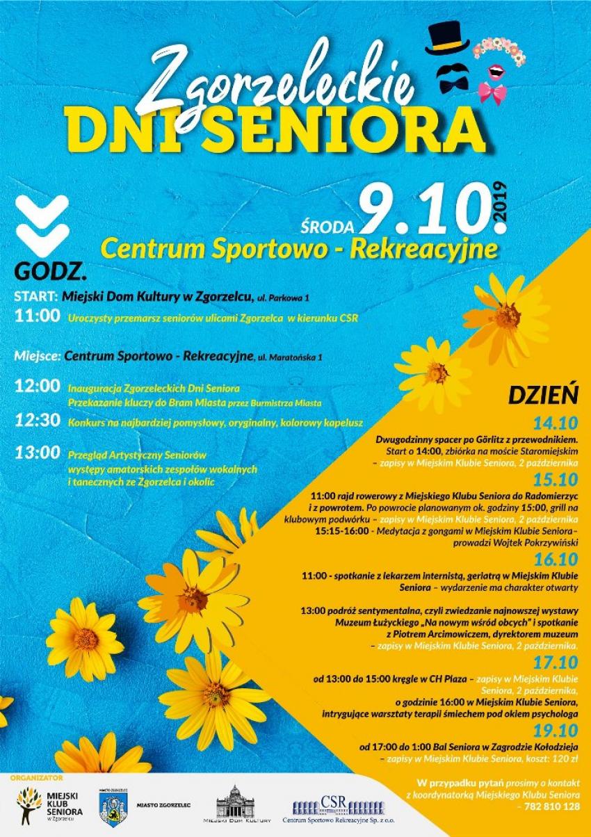 Zgorzeleckie Dni Seniora 2019: program