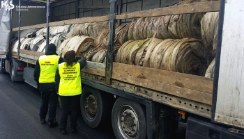 24 tony nielegalnych odpadów zatrzymane przez funkcjonariuszy dolnośląskiej KAS / fot. KAs