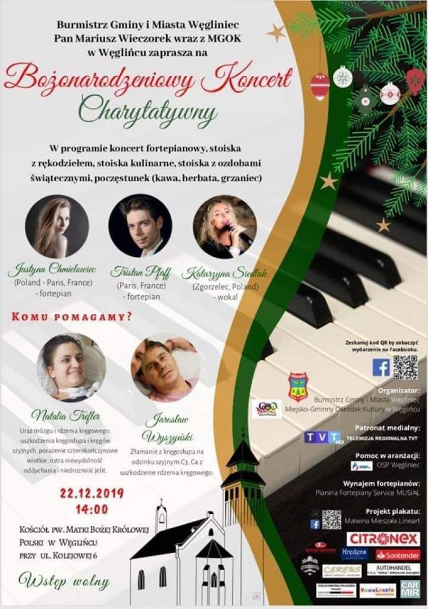 Bożonarodzeniowy Koncert Charytatywny Węgliniec 2019