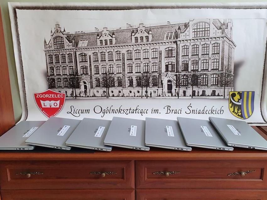 Część zakupionych laptopów / fot. Starostwo Powiatowe w Zgorzelcu