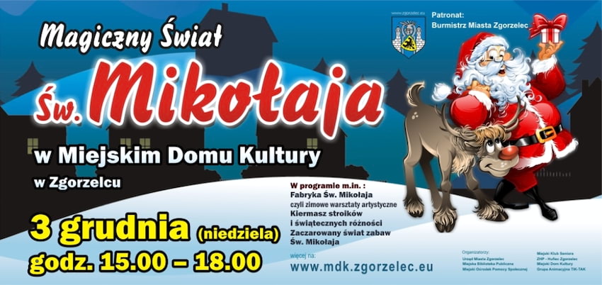 Magiczny świat św. Mikołaja w Miejskim Domu Kultury w Zgorzelcu | fot.: materiały prasowe MDK