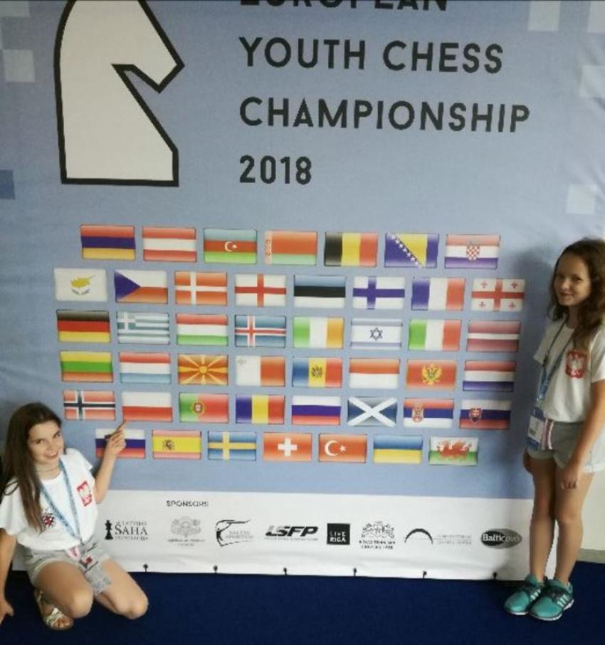Joanna i Hanna Pietryk na Mistrzostwach Europy w szachach (fot.: UM Zgorzelec)