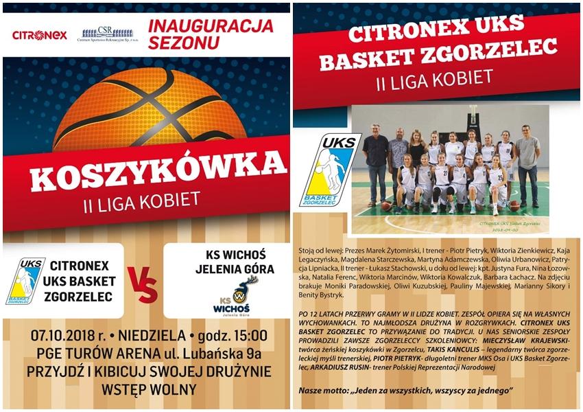 7 października koszykarki Citronex UKS Basket Zgorzelec zainaugurują sezon