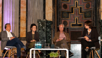 Otwarcie Dni Literatury nad Nysą w 2018 roku odbyło się w synagodze. Gościem była Olga Tokarczuk / fot. Axel Lange