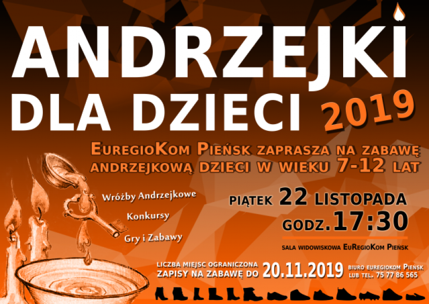 Zabawa Andrzejkowa 2019 dla dzieci w Pieńsku