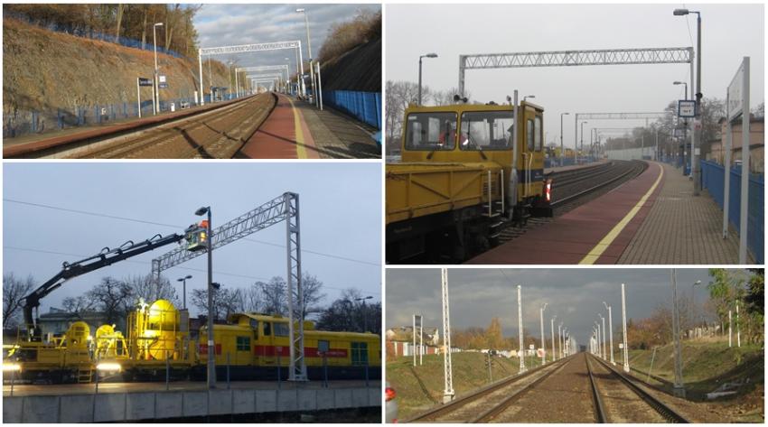 Prace przy elektryfikacji idą zgodnie z planem / fot. PKP Polskie Linie Kolejowe S.A.