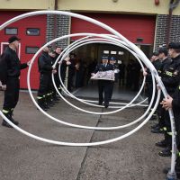 Zgorzelec: Strażacy uroczyście pożegnali kolegów, którzy odeszli na emeryturę