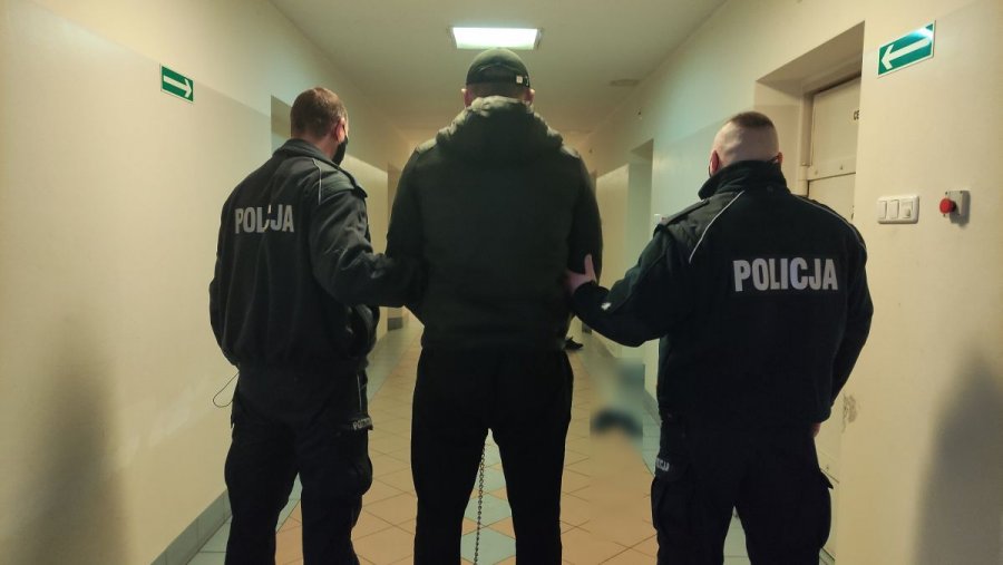 33-latek poszukiwany ENA zatrzymany przez policjantów / fot. KPP Zgorzelec